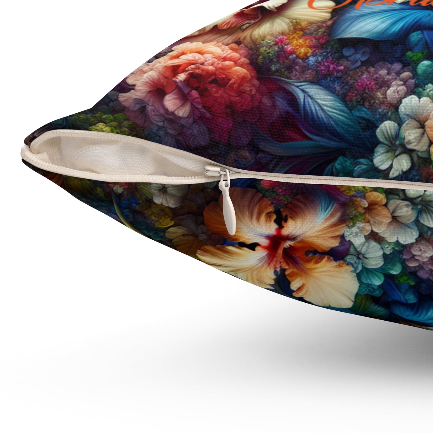 "LIMITED EDITION" FMF Fall Floral Pillow - Square Pillow