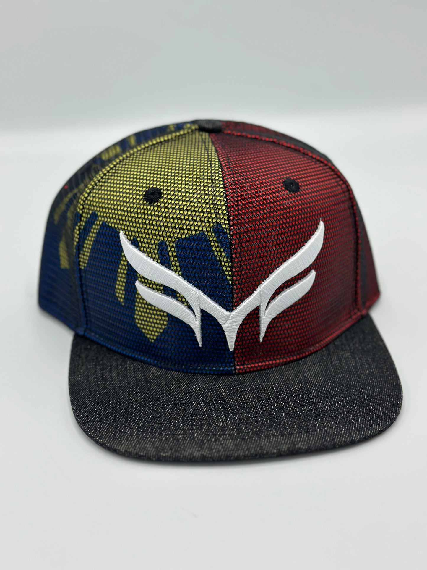 Filipino Flag/ white logo snapback