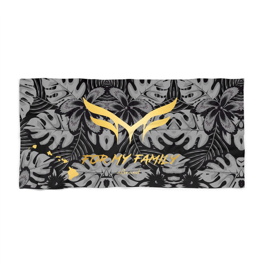 Black & Gold Beach Towel