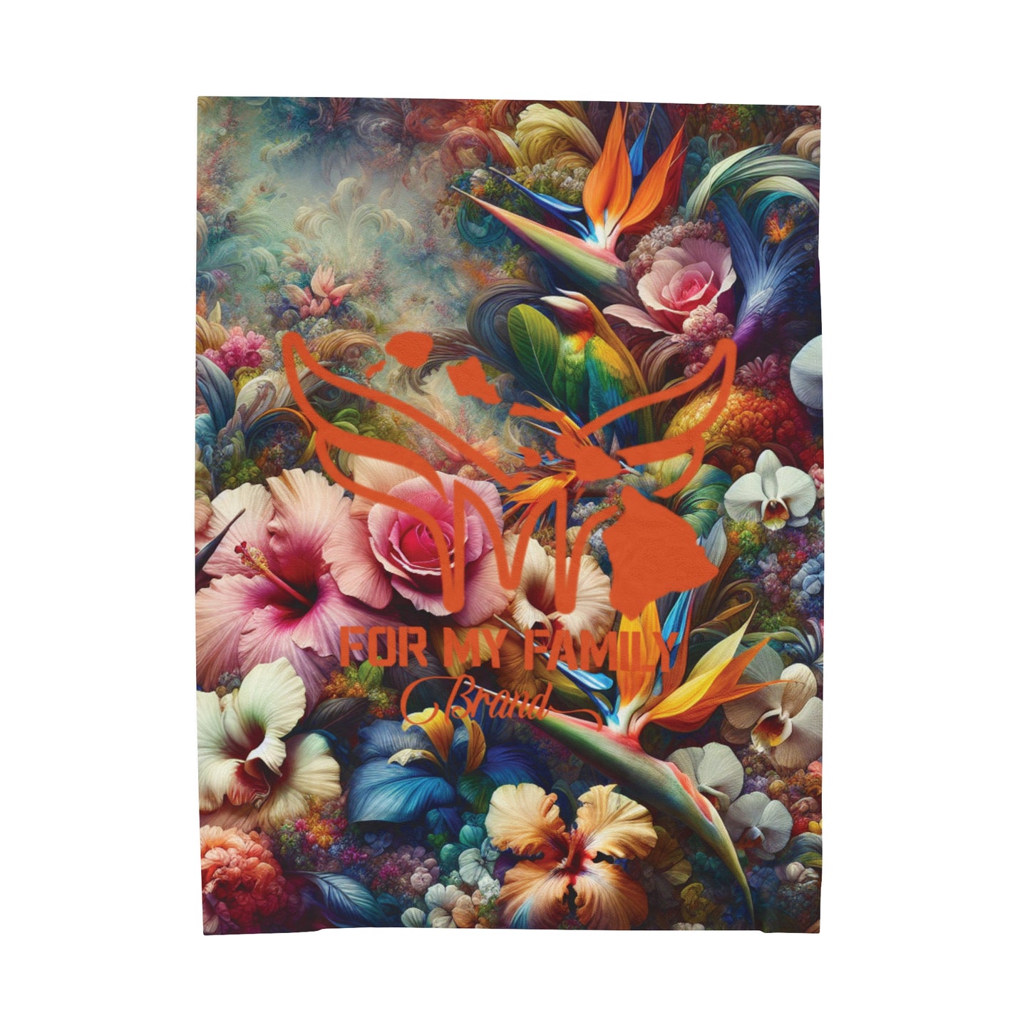 "LIMITED EDITION" FMF Fall Floral Velveteen Plush Blanket