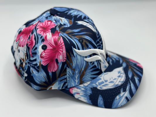 FLORAL “DAD HAT” W/ 3D WHITE PUFF LOGO