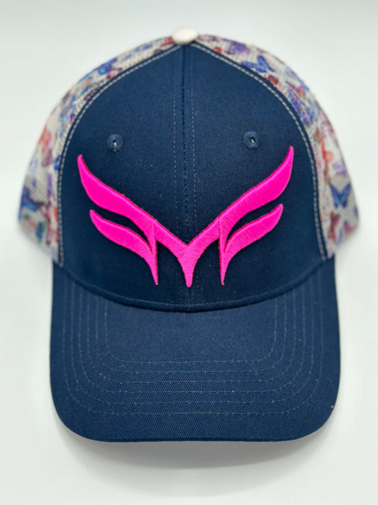 “BUTTERFLY” TRUCKER MESH W/ 3D PINK PUFF LOGO