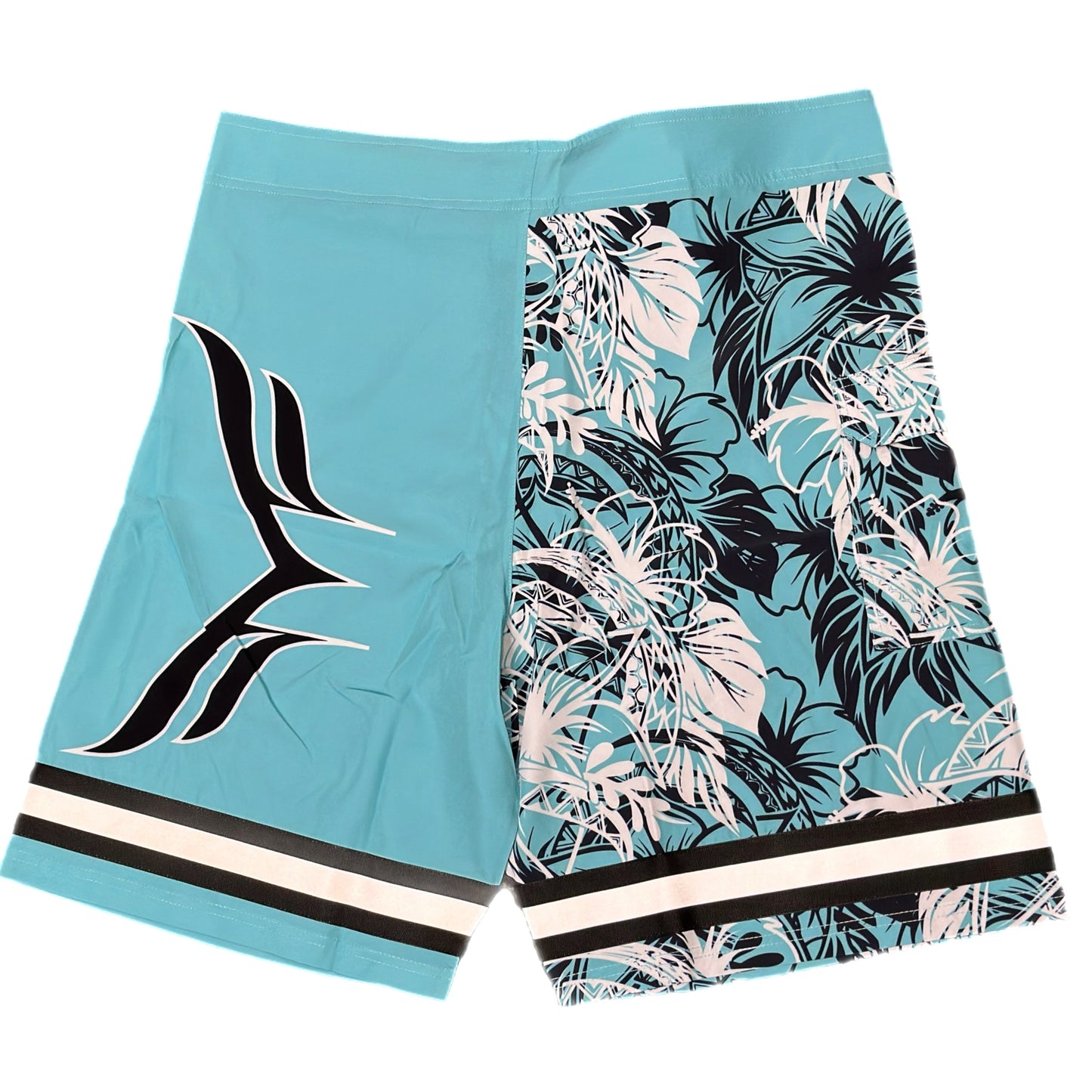 ADULT- “BABY BLUE" REFLECTIVE SURF SHORTS