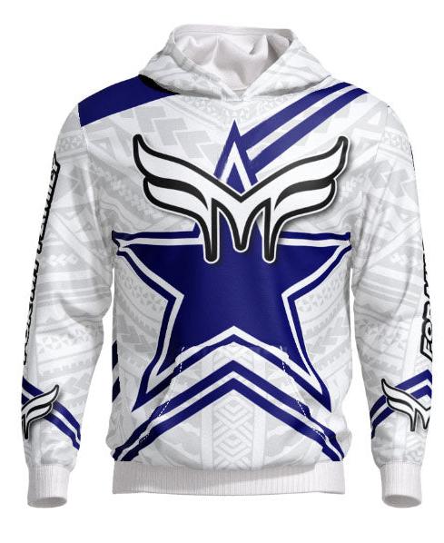 ADULT  *DALLAS FOOTBALL SUBLIMATION EMBROIDERED HOODIE