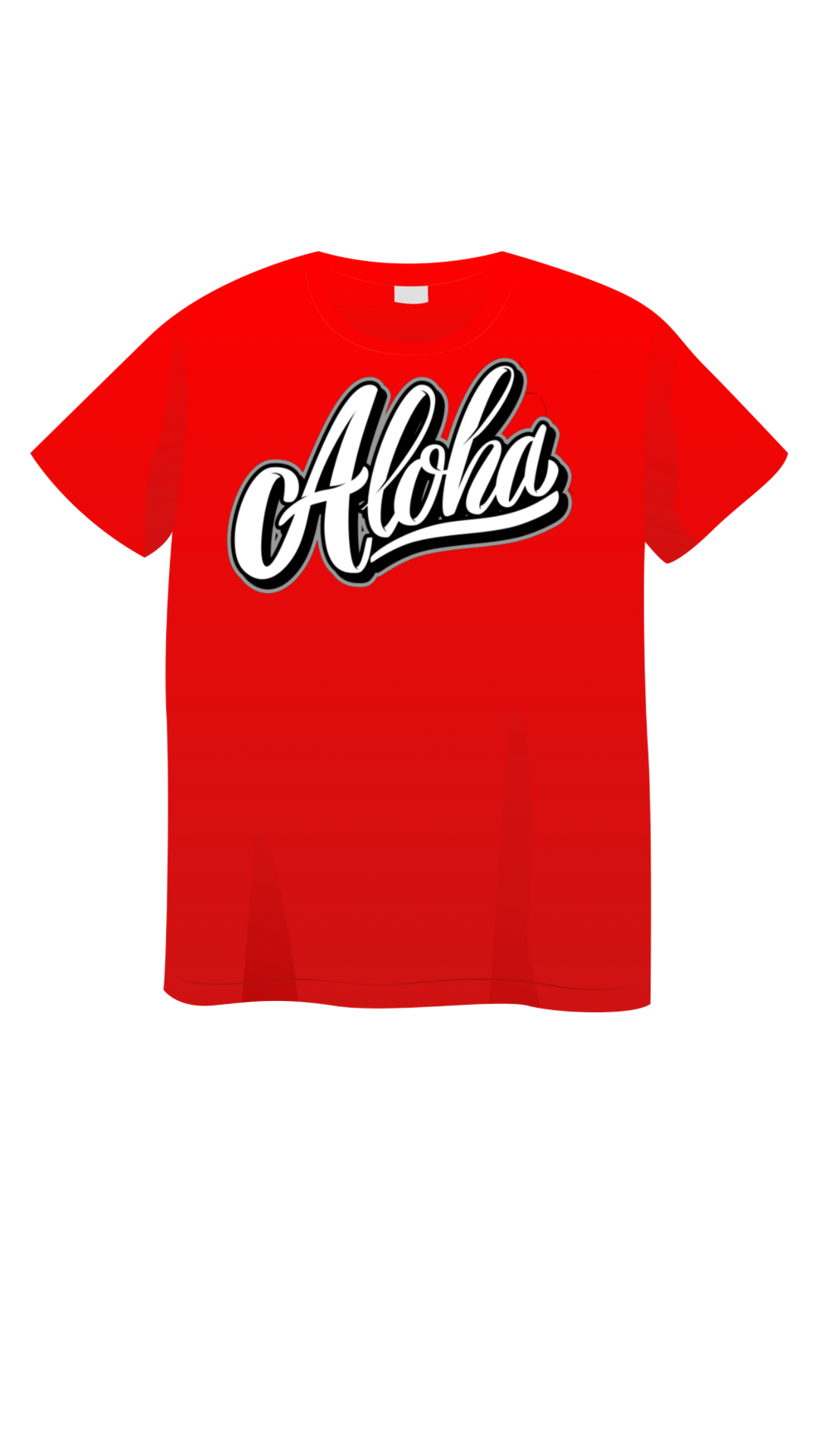 ADULT “ALOHA”  RED  FMF TEE